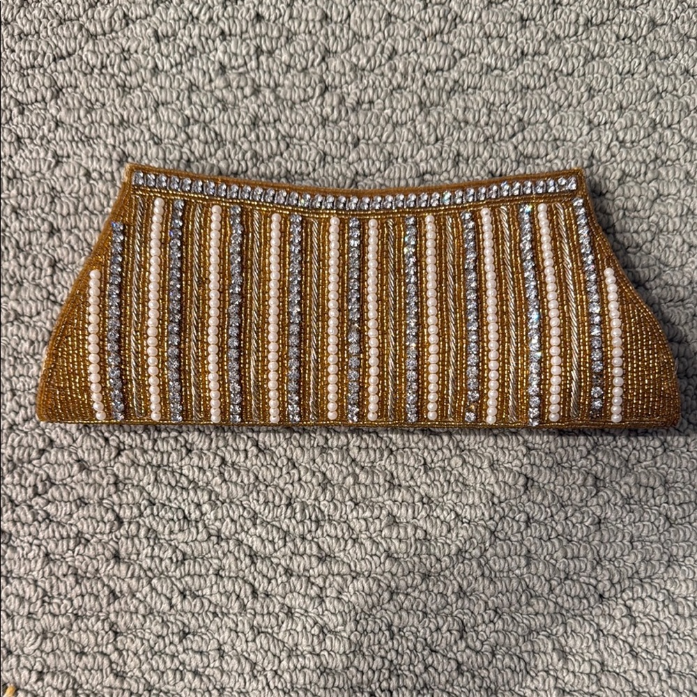 Elegant Gold and Silver Clutch